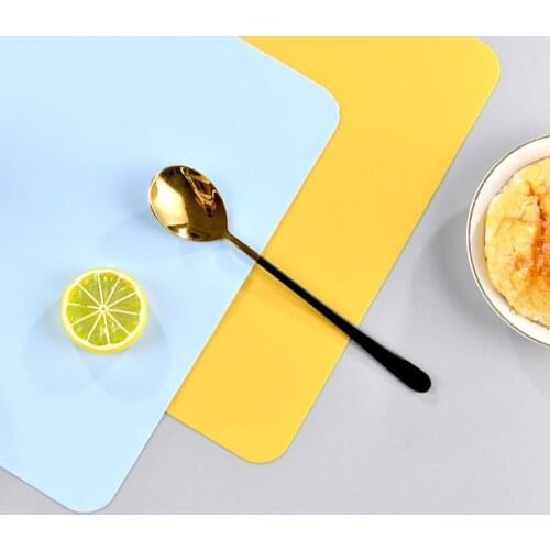NEW Silicone Waterproof Placemat Grade Silicone Table Mat Heat Insulation Anti-skidding Washable Kitchen gadget Easy Cleaning