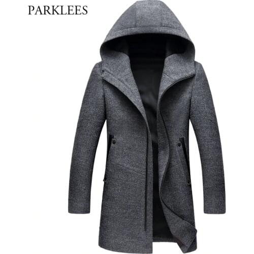 Мужские тренчи с капюшоном PARKLEES China At AliExpress