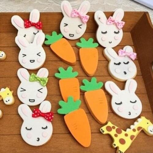 Easter Rabbit Bunny Head Stainless Steel Cookie Cutter Cake Baking Chocolate Mold Fondant Pastry Biscuit Mould DIY Crafts