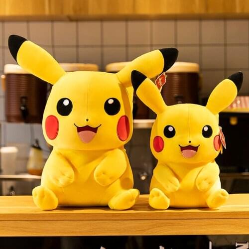 Large Size Anime Pikachu Plush Doll Pillow Cartoon Big Size Pokemon Stuffed Toy Appease Room Decoration Christmas Kid Gift