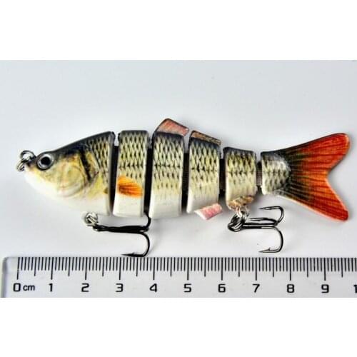 1pc 10cm 17g Sea fishing hard section 6 false bait color shallow water simulation fishing lures