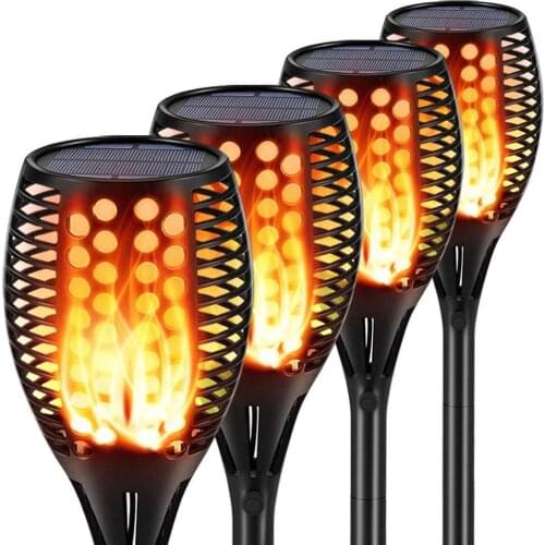 Solar Lamps 96LED Flame Solar Lights Waterproof LED Solar Lawn Light Landscape Garden Decoration Lights Lampe Solaire Exterieur
