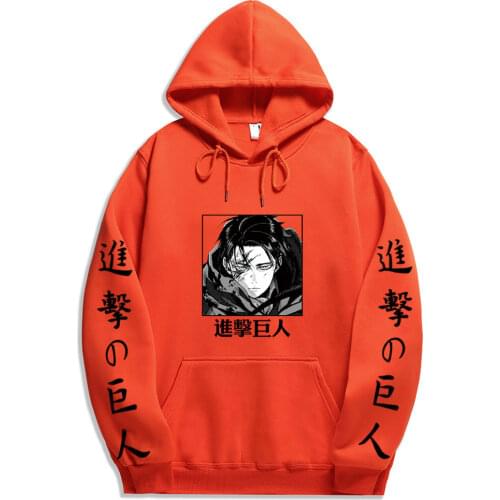 Japanese Anime Attack On Titan Hoodies Cool Pullover Sweatshirt Unisex Long Sleeve Clothing Casual Loose Tops For Spring