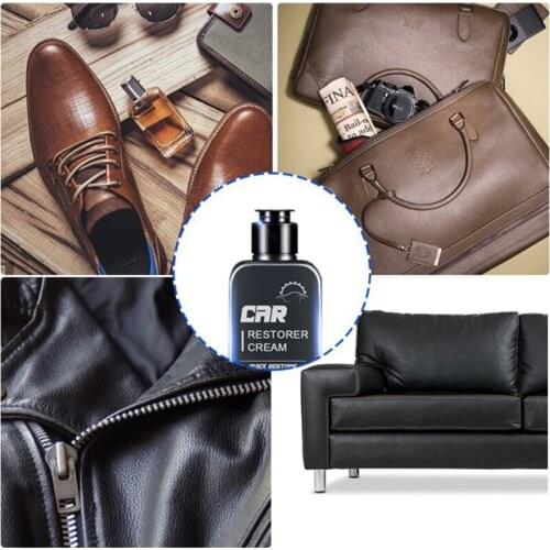 30/50ml Car Refurbished Cream for Auto Leather Parts Fast Acting Cleaning Tools Plastic Leather Surface Repair Tool Kit