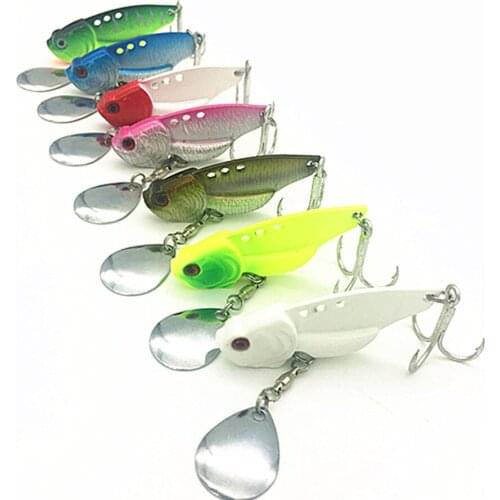 26g/55mMetal Jig Fishing Pike Lure Wobbler Spinner Spoon VIB Lure Sinking Bait Lead Fish Ocean Rock Fishing Vibrator Bass Bait