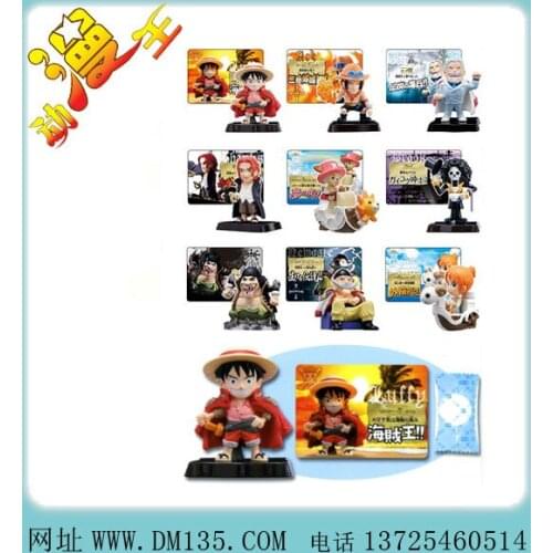 BANDAI One Piece Action Figure The Great Era, The Great Gathering Characters Ex Cashapou, A Set of 10 Rare Model Ornaments