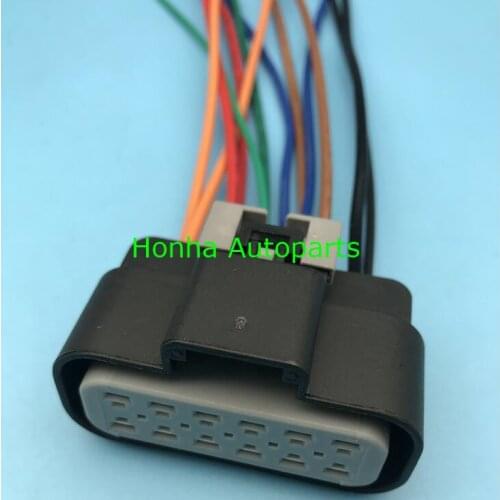 Free shipping 2sets 12pin female forDelphi auto connector electric waterproof cable connector 15326910 with wire