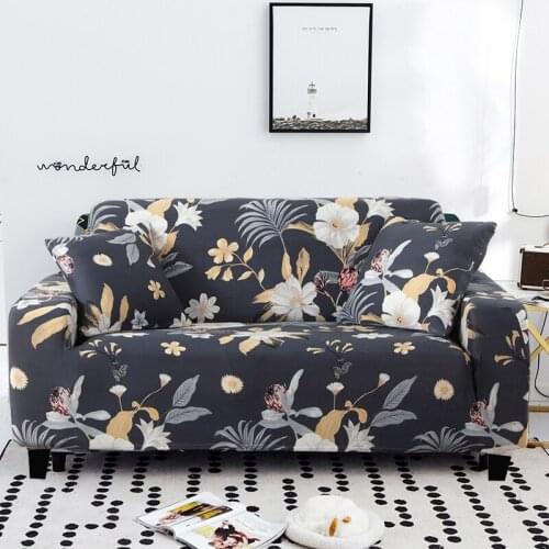 Floral Pattern Sofa Cover Exclusive Slipcover Elastic Couch Case for L Shape Sofa Loveseat Chair L-Style Sofa Case All-inclusive