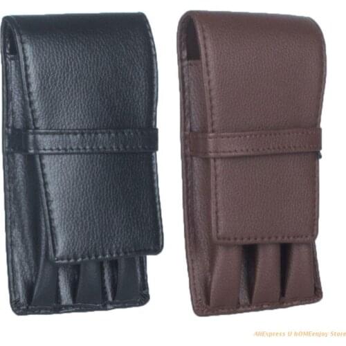 Retro Fountain Pens Case Pencils Bag 3 Slots Writing Holder Supplies Accessories Dropship