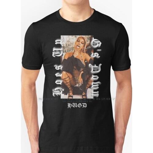 Shirin David - Hoes Up Gs Down T Shirt 100% Pure Cotton 90 S Style Aesthetic Aesthetic Tumblr Tumblr Rich Man Shirin David Shiri