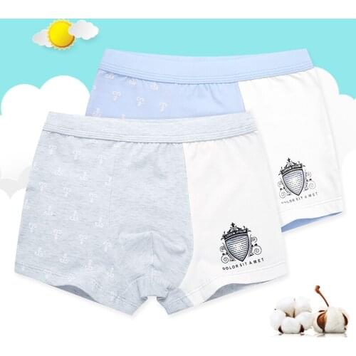 Childrens cotton underwear boys boxer pants 2-3-5-12 years old baby underwear students boyshort kids underwear shorts