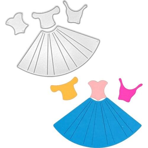 Julyarts Dress Clothes Scrapbooking Dies Metal Album For Diy Scrapbooking Emboss Paper Card Making Die Mould Stencil