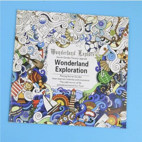 1 Pcs 24 Pages Mandalas Flower Coloring Book for Children Adult Relieve Stress Kill Time Graffiti Painting Drawing Art Book