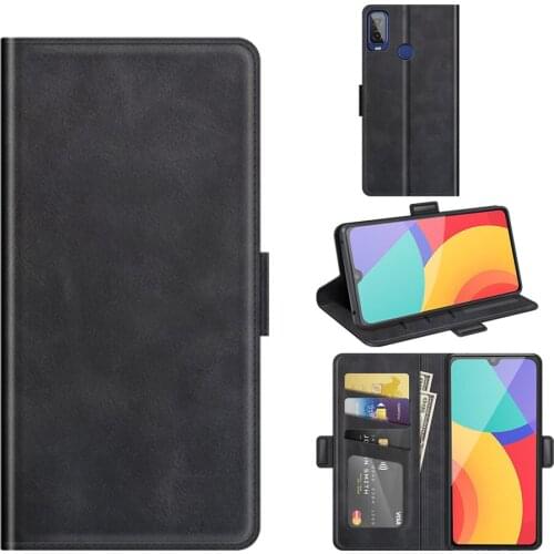 Case For Alcatel 1L 2021 Leather Wallet Flip Cover Vintage Magnet Phone Case For Alcatel 1L 2021 Coque