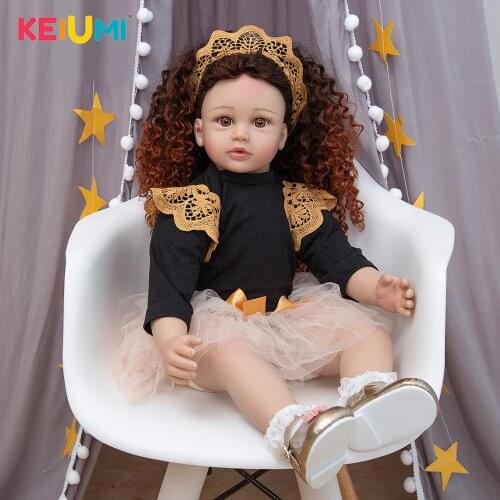 Beautifiul 60CM Reborn Baby Doll Toy Cloth Body 24 Inch Newborn Princess Bebe Toy For Girl Birthday Gift Soft Touch Real