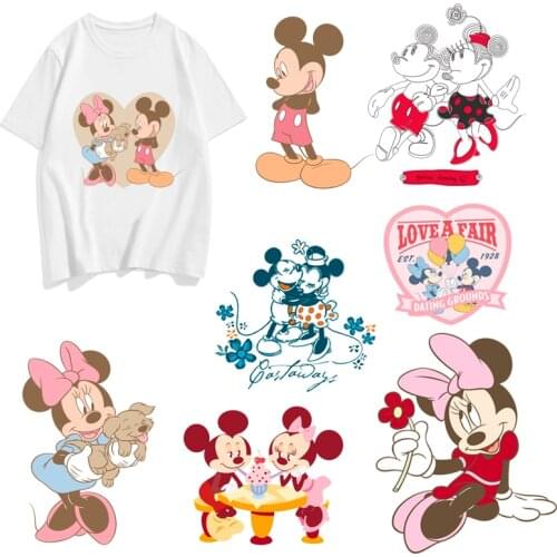 Cartoons Clothes patch Mickey Mickey Clothes stickers boy girl Baby ironing patch Printed T-shirt Fashion clothes heat transfer