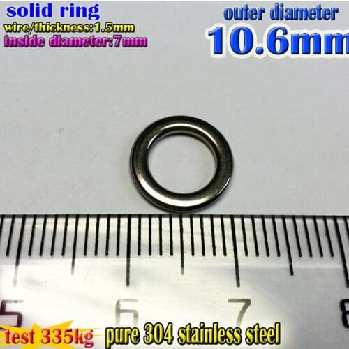 NEW fishing solid rings size wire1.5*7mm*10.6mmquantily 200pcs/lot High quality, high precision, strong technology