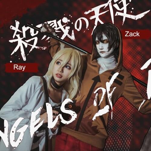 New Anime Angels of Death Rachel Gardner/ Isaac Foster Uniform Outfit Game Ray Zack Cosplay Costumes for Halloween Party