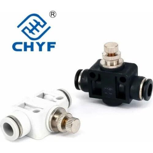 Pneumatic trachea joint pipe throttle valve PA SA LSA4 LSA6 LSA8 LSA10 12 cylinder speed regulation PA SA