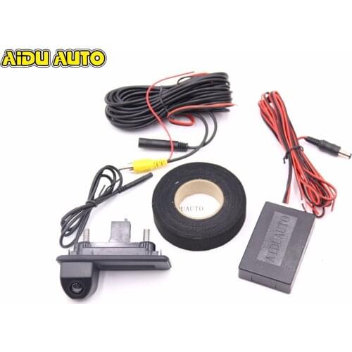 RCD330 RCD330 PLUS 187A 187B car trunk handle reverse AV REAR VIEW CAMERA For Roomster Fabia Octavia Yeti superb