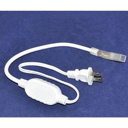 5pcs US/EU Plug 2Pins LED Strips Free Soldering Terminals Connectors Wire Harness Applicable to SMD 5050 3528 Monochrome