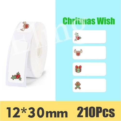 Niimbot D11 Cute Christmas Decoration Thermal Label Sticker New Year Xmas Party Gifts Waterproof for Portable Label Printer