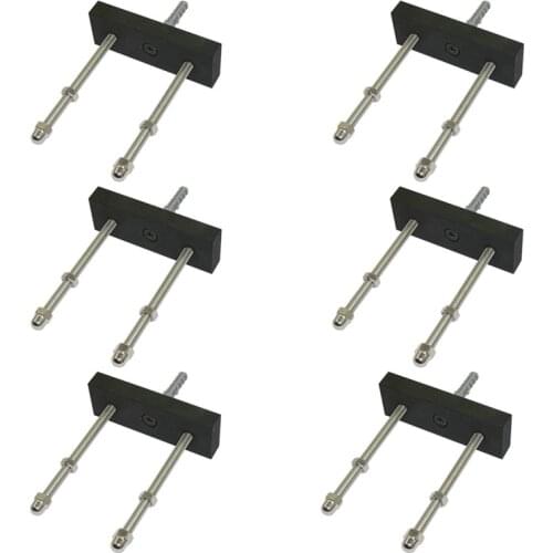 Top!-6 Pack Skateboard Floating Deck Display Wall Mount Rack Holder Hanger Fit Home Storage Display