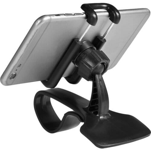 Universal 360 Rotating Cell Phone GPS Car Dashboard Mount ABS Phone Holder Stand Hud Clip-On Cradle Phone Bracket Car Holder