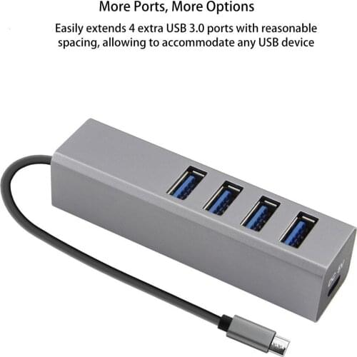 CHYI USB 3.0 Hub Multi USB Splitter 3 Ports Expander Power Adapter High Speed Multiple Expander Hub USB 3.0 For PC Accessories