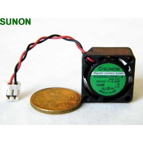 For Sunon KDE0501PFB1-8 KDE0501PFB1 2010 5V 0.8W 2CM maglev motor cooling fan