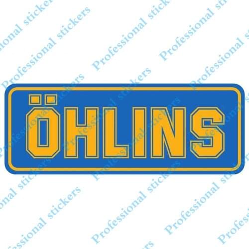 Funny 13cm x 5cm For Ohlins Creative Car Stickers Scratch-Proof Decal Graffiti Anime Interesting Car Styling For JDM SUV RV