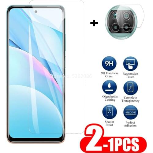 1-2Pcs Screen Glass For Xiaomi 10T Pro Screen+Camera Protector On For xiaomi 10t lite for 10t pro screen Lens Tempered Glass