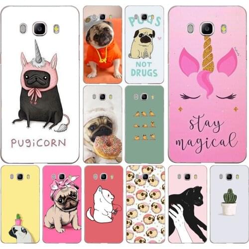 103FG Cute Puppy Pug Bunny Cat Princess Soft Silicone Tpu Cover phone Case for Samsung j3 j5 j7 2016 2017 j330 j2 j6 Plus 2018