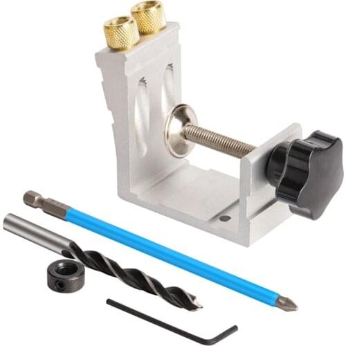 15 Degree Angle Woodworking Oblique Hole Locator Wood Board Splicing Installation Tool Oblique Hole Punching