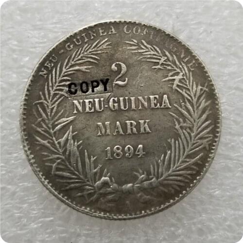 1894 Germany 2 mark New Guinea COPY commemorative coins-replica coins medal coins collectibles