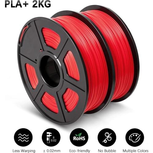 GOHIGH 2 Rolls PLA Plus Filament Original 1.75mm Dooling Consumables Creative 3D Material For All Type 3D Printer