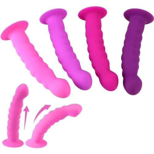 Strong Sucker Silicone Bead Dildo Anal Plug Prostate Massager G-spot Stimulation Sex Toys For Man Woman Vaginal Stimulator
