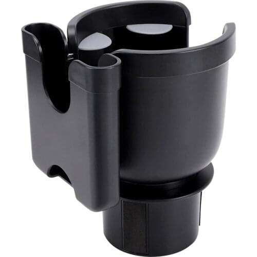 2-in-1 Car Cup Holder Expander Adapter with Adjustable Base Car Phone Holder Vehicle Cup Holders Auto Central Control Organizer