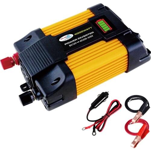 DC12V to 220V Car Power Inverter Dual USB Socket Solar Converter Universal