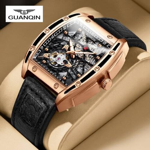 Automatic Watch Men Mechanical Wristwatches Luxury Waterproof Military Skeleton Black Sapphire Japanese Miyota Movment Replica