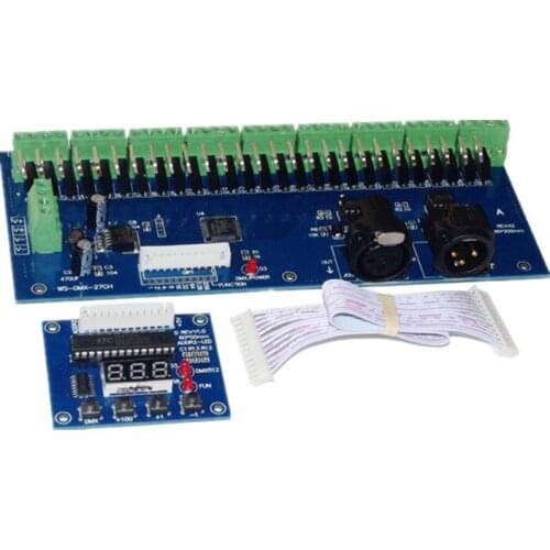 DC12V-24V DMX LED dimmer RGB controller DMX decoder 1A*27CH LED decoder led controller for lights