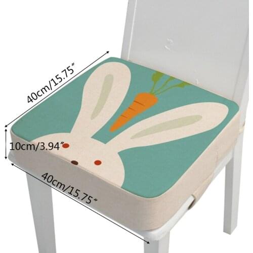 40x40x10cm Child Toddler Cartoon Animal High Chair Seat Booster Increase Cushion 69HE