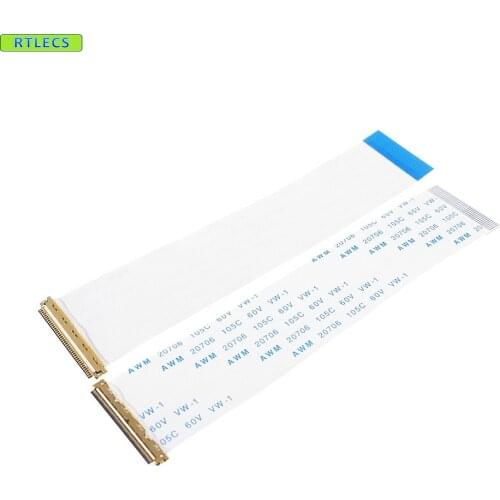 2pcs I-PEX 20453-040 Flexible Flat Ribbon Cable FFC FPC 40 Pin 0.5mm pitch 9.7 15.6 17.3 in EDP Panel Reverse Different Contacts