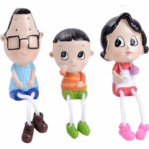 Hot Selling Green Resin Decoration The Bulk Of The First Father Son Creative Gifts Arts Feet Hanging Doll Fashion Gift