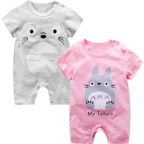 0-2Y Summer Newborn Baby Romper Short Sleeve Infant Rompers Baby Boy Girl Clothes Toddler Jumpsuit Kids Clothing