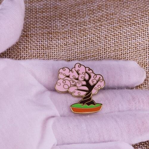 Creative Potted Plant Enamel Pin Clothes Bags Backpacks Jackets Jewelry Gift