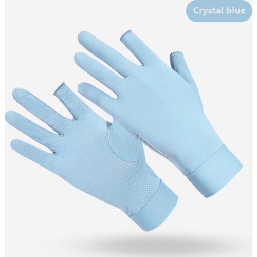 Summer Ice Gloves Sunscreen Outdoor Mens Riding Fish Gloves Anti Ultraviolet Sports Ice Gloves