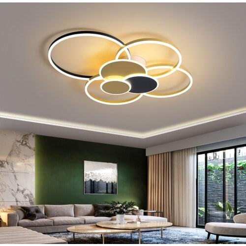 2021 New Living Room Hall Chandelier Simple Modern Atmosphere Nordic Bedroom Creative Fashion Dimming Ceiling Lights Lighting