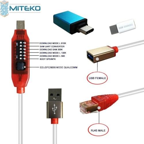 GSM all in one boot cable Multi-Functional boot cable for phone repair 6 switch button easy for switching different mode