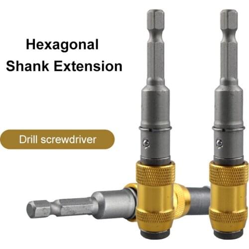 Magnetic Drill Extension Quick Release Set 1/4 Tools with Hexagonal Shank Drill Bits J2Y